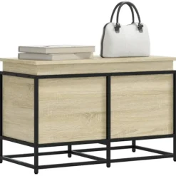 vidaXL Kistor & Koffertar>Förvaringslåda med lock sonoma-ek 80x40x51,5 cm konstruerat trä