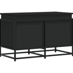 vidaXL Kistor & Koffertar>Förvaringslåda med lock svart 80x40x51,5 cm konstruerat trä