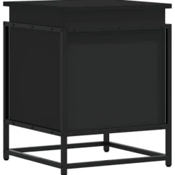 vidaXL Kistor & Koffertar>Förvaringslåda med lock svart 40x40x51,5 cm konstruerat trä