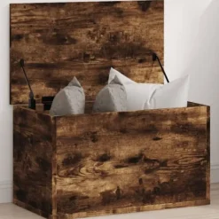 vidaXL Kistor & Koffertar>Förvaringslåda rökfärgad ek 60x35x35 cm konstruerat trä