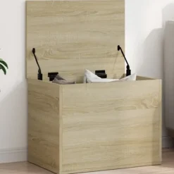 vidaXL Kistor & Koffertar>Förvaringslåda sonoma-ek 60x42x46 cm konstruerat trä