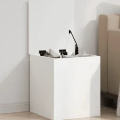 vidaXL Kistor & Koffertar>Förvaringslåda vit 40x42x46 cm konstruerat trä