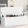 vidaXL Kistor & Koffertar>Förvaringslåda vit 102x35x35 cm konstruerat trä