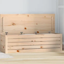 vidaXL Kistor & Koffertar>Förvaringslåda 109x36,5x33 cm massiv furu