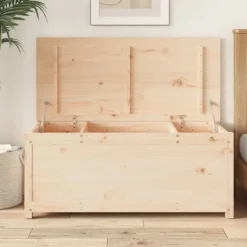 vidaXL Kistor & Koffertar>Förvaringslåda 110x50x45,5 cm massiv furu
