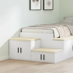 vidaXL Skåp>Förvaringsskåp 2 pcs Vit 103 x 41 x 40 cm Konstruerat trä