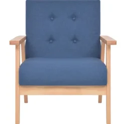 vidaXL Fåtöljer>Fåtölj blå tyg