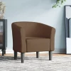 vidaXL Fåtöljer>Fåtölj brun tyg