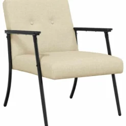 vidaXL Fåtöljer>fåtölj Kräm 59 x 75 x 78 cm tyg