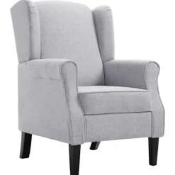 vidaXL Fåtöljer>Fåtölj ljusgrå tyg