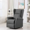vidaXL Fåtöljer>fåtölj med uppresningshjälp ljusgrå tyg