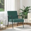 vidaXL Fåtöljer>fåtölj Mörkgrön 59 x 75 x 78 cm tyg
