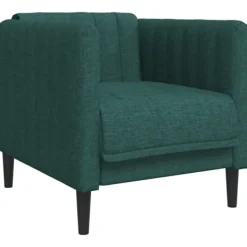 vidaXL Fåtöljer>Fåtölj mörkgrön tyg