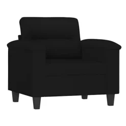 vidaXL Fåtöljer>Fåtölj svart 60 cm mikrofibertyg