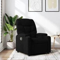 vidaXL Fåtöljer>Fåtölj svart tyg