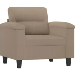 vidaXL Fåtöljer>Fåtölj taupe 60 cm mikrofibertyg