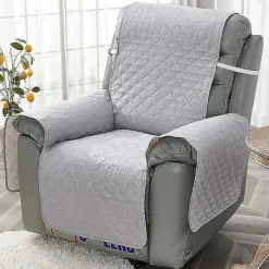 Fåtöljer>Fåtöljöverdrag, Vadderat Skydd 1-sits. Vändbart Quiltat Överdrag. Färg Grå-55*196cm[co]