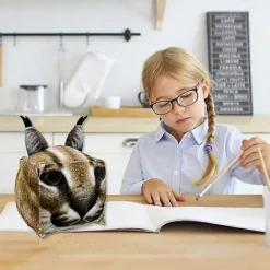 TrueNorth Sittpuffar>Fyrkantig Katt Mjuk Gosedjur Docka Kattunge Plyschleksak Barn Julklapp 3d Juldekoration Julkudde Kan Ges Till Vänner