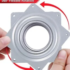 Småbord>Fyrkantig Lazy Susan Roterande Plattform 360 Grader Vridbar Platt Med 6 Tum