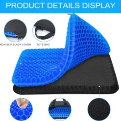 9054726970285 Stolar>Gel Sittdyna, Anti-liggsår, Tryckavlastande Ortopedisk med Halkfritt Överdrag för Bil/Kontor/Rullstol