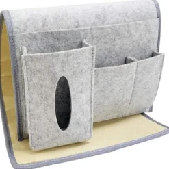 Sängar>Grå sängficka, sängförvaringsficka, hängande väska för soffa, sängbord