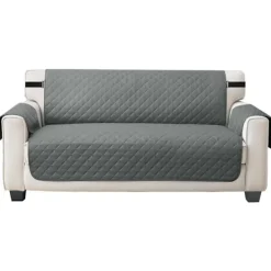 Soffor>Grå Vändbar Soffaöverdrag för 3-Sits Soffa, Soffaöverdrag för Hundar