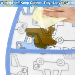 Matgrupper>Haklapp för baby - För 6-36 månader, vattentät med framficka (30)