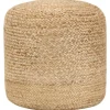 vidaXL Sittpuffar>Handgjord sittpuff 40x45 cm jute