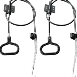 Fåtöljer>Handtag Recliner Dragkabel Fjäder, Recliner Ersättningsdelar Soffa Pålitlig Släpp Dragkablar D-Ring Handtag (Svart/2 st)