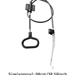 Fåtöljer>Handtag Recliner Dragkabel Fjäder, Recliner Ersättningsdelar Soffa Pålitlig Släpp Dragkablar D-Ring Handtag(Svart/2 st)