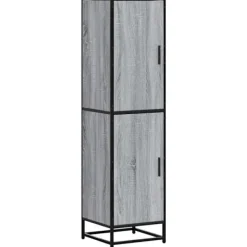 vidaXL Skåp>Högskåp grå sonoma 35,5x35x139 cm konstruerat trä och metall