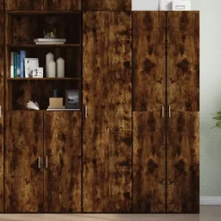 vidaXL Skåp>Högskåp rökfärgad ek 45x42,5x185 cm konstruerat trä