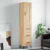 vidaXL Skåp>Högskåp sonoma-ek34,5x34x180 cm konstruerat trä