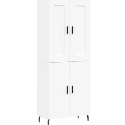 vidaXL Skåp>Högskåp vit 69,5x34x180 cm konstruerat trä