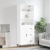 vidaXL Skåp>Högskåp vit 69,5x34x180 cm konstruerat trä