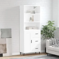 vidaXL Skåp>Högskåp vit 69,5x34x180 cm konstruerat trä