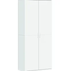 vidaXL Skåp>Högskåp vit 80x35x180 cm konstruerat trä