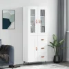vidaXL Skåp>Högskåp vit 69,5x34x180 cm konstruerat trä