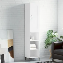 vidaXL Skåp>Högskåp vit 34,5x34x180 cm konstruerat trä