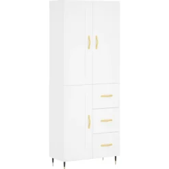 vidaXL Skåp>Högskåp vit 69,5x34x180 cm konstruerat trä