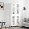 vidaXL Skåp>Högskåp vit 69,5x34x180 cm konstruerat trä