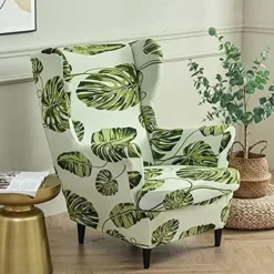 Fåtöljer>Highdi Stretch Överdrag för Strandmon Fåtölj, Set med 2 Sofföverdrag med Kuddfodral, Fåtöljskydd