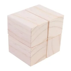 Soffbord>HK 4 st möbelben i trä för soffbord, skrivbord, skåp, möbler 3X5cm