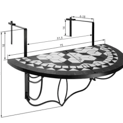 tectake Balkongmöbler><noscript><img width=