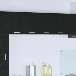 vidaXL Skåp>Hängande skåp Svart ek och vit 60 x 31 x 40 cm Konstruerat trä