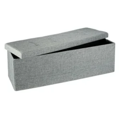 B2X Kistor & Koffertar>Hopfällbar förvaringsbänk linnetyg