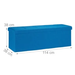 B2X Kistor & Koffertar>Hopfällbar förvaringsbänk linnetyg