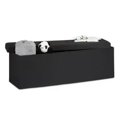 B2X Kistor & Koffertar>Hopfällbar förvaringsbänk linnetyg