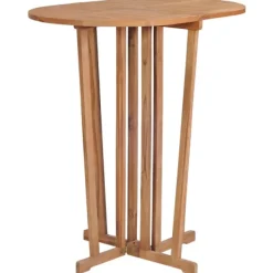 vidaXL Balkongmöbler>Hopfällbart barbord 90x65x105 cm massiv teak