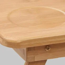 Småbord>Hopfällbart Datorbord I Bambu